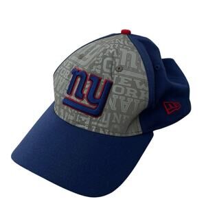New Era New York Giants Striped 39THIRTY Flex Hat 🏈 Gray & Blue • Size S/M